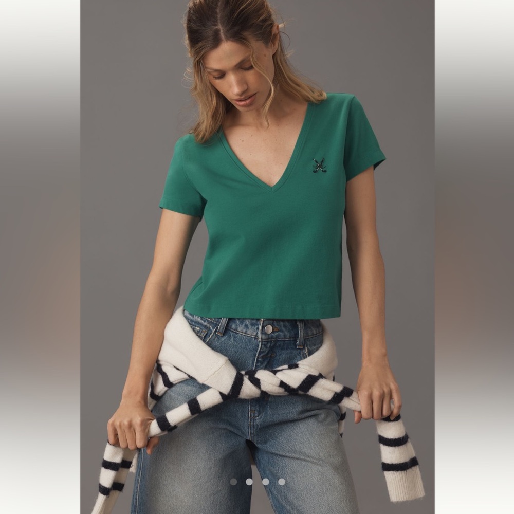 Maeve V-neck short sleeve Tee